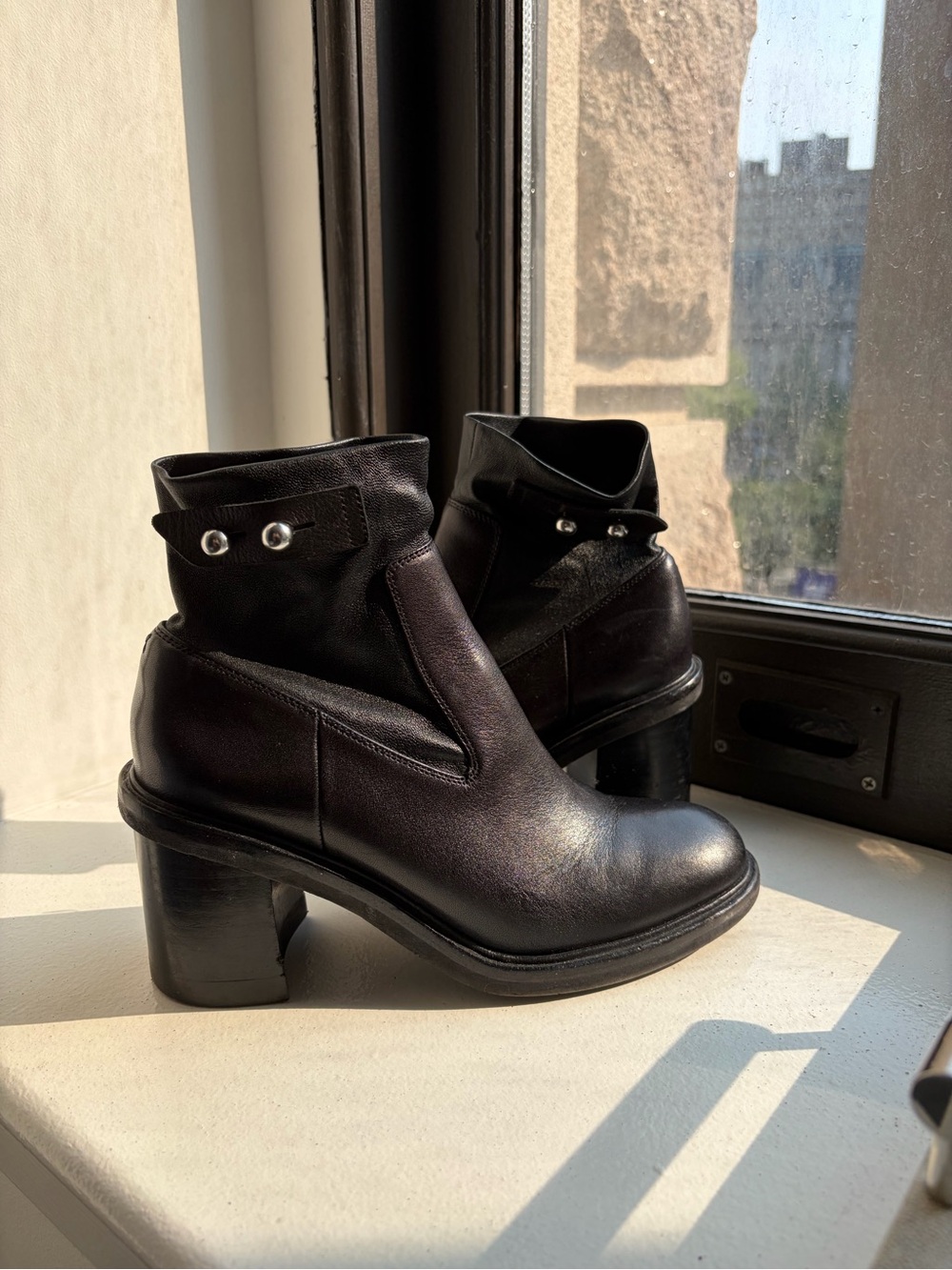 Rag & Bone Black Leather Ankle Boots
